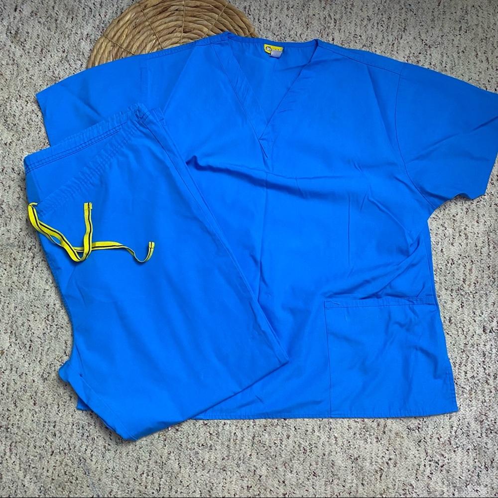 Blue Scrub Set Sz XL